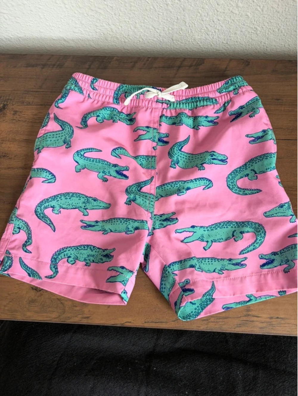 Youth Chubbies Pink Crocodile Swim Trunks